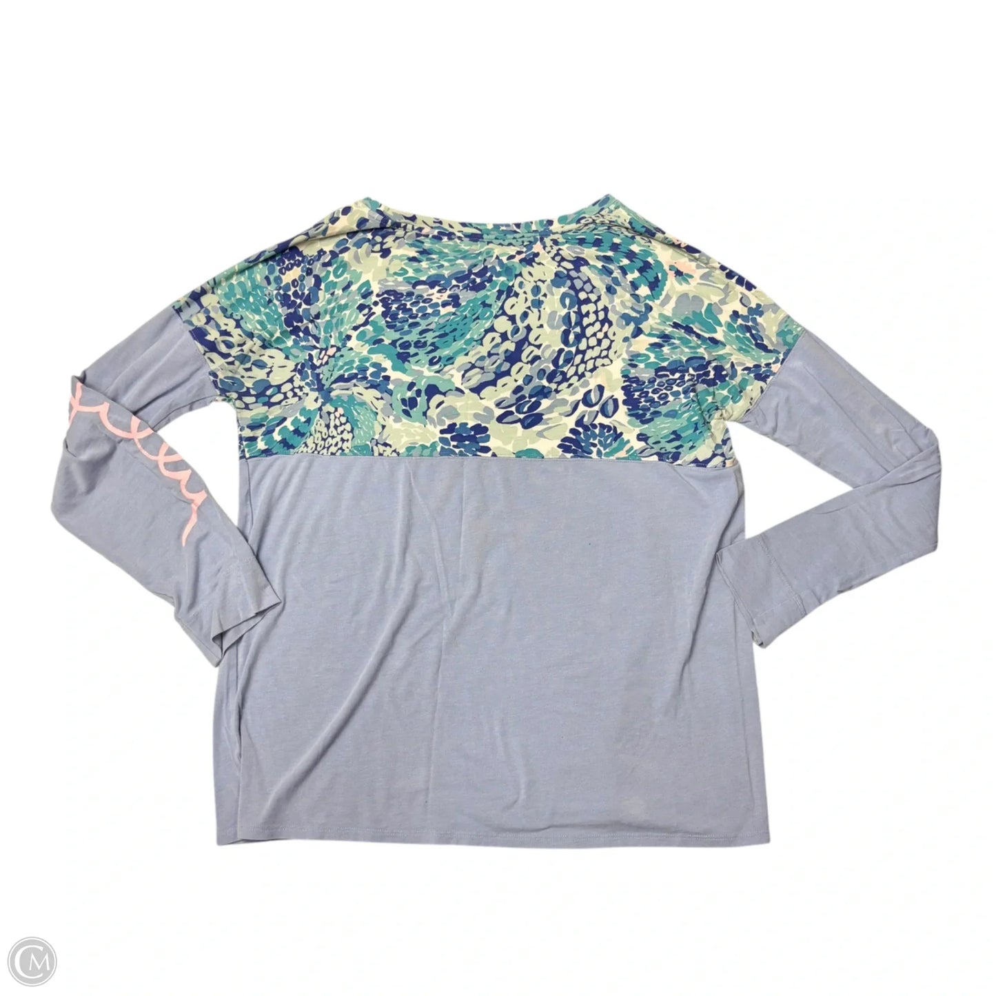Top Long Sleeve Designer By Lilly Pulitzer In Blue, Size: L