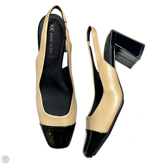 Shoes Heels Block By Anne Klein In Black & Tan, Size: 9