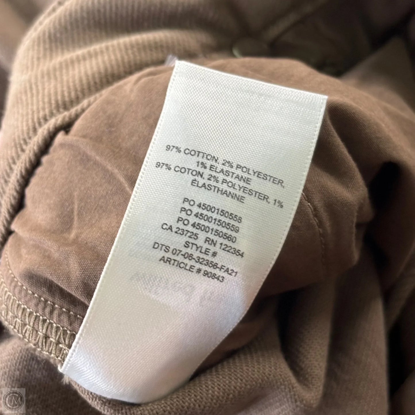 Jeans Straight By Wilfred In Brown, Size: 4