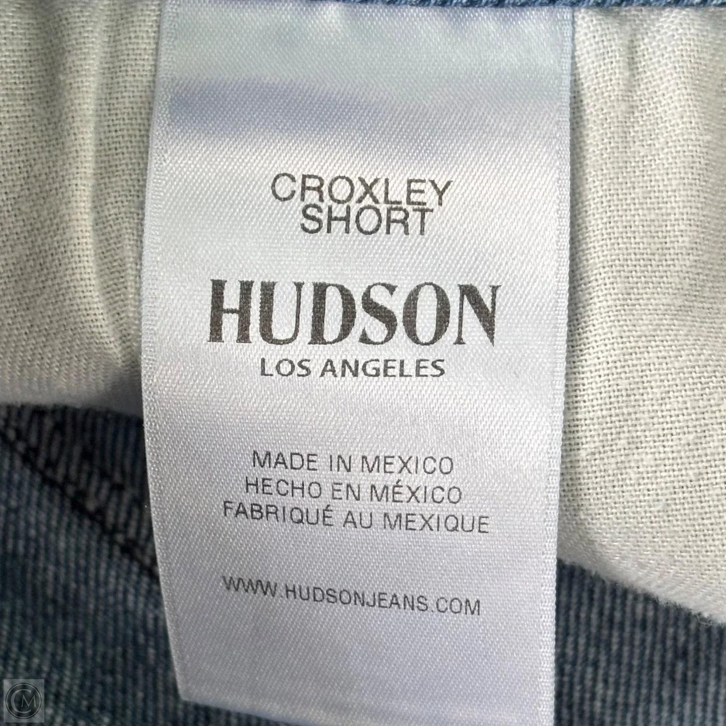 Shorts By Hudson In Blue Denim, Size: 14