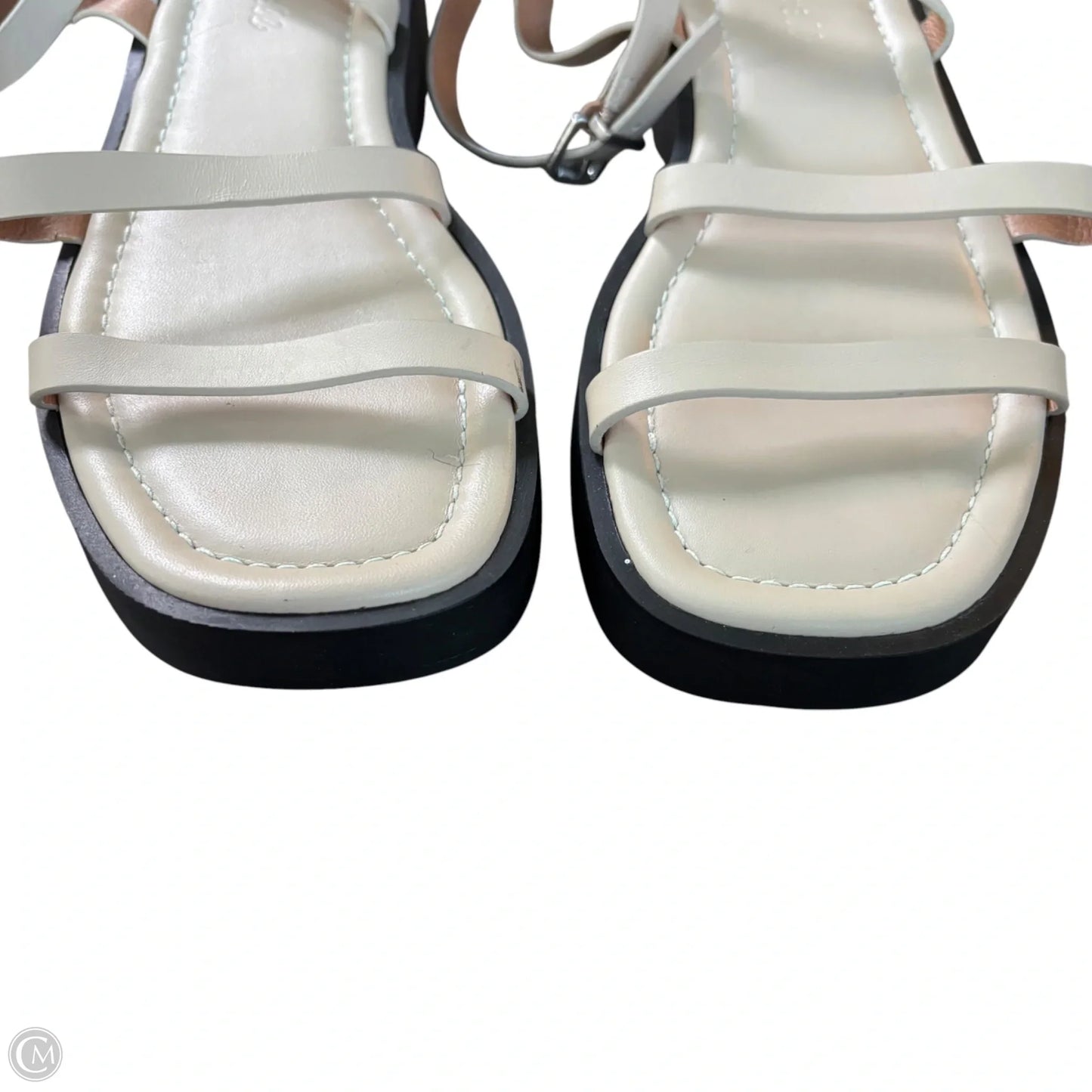 Sandals Flats By Madewell In Black & Tan, Size: 8