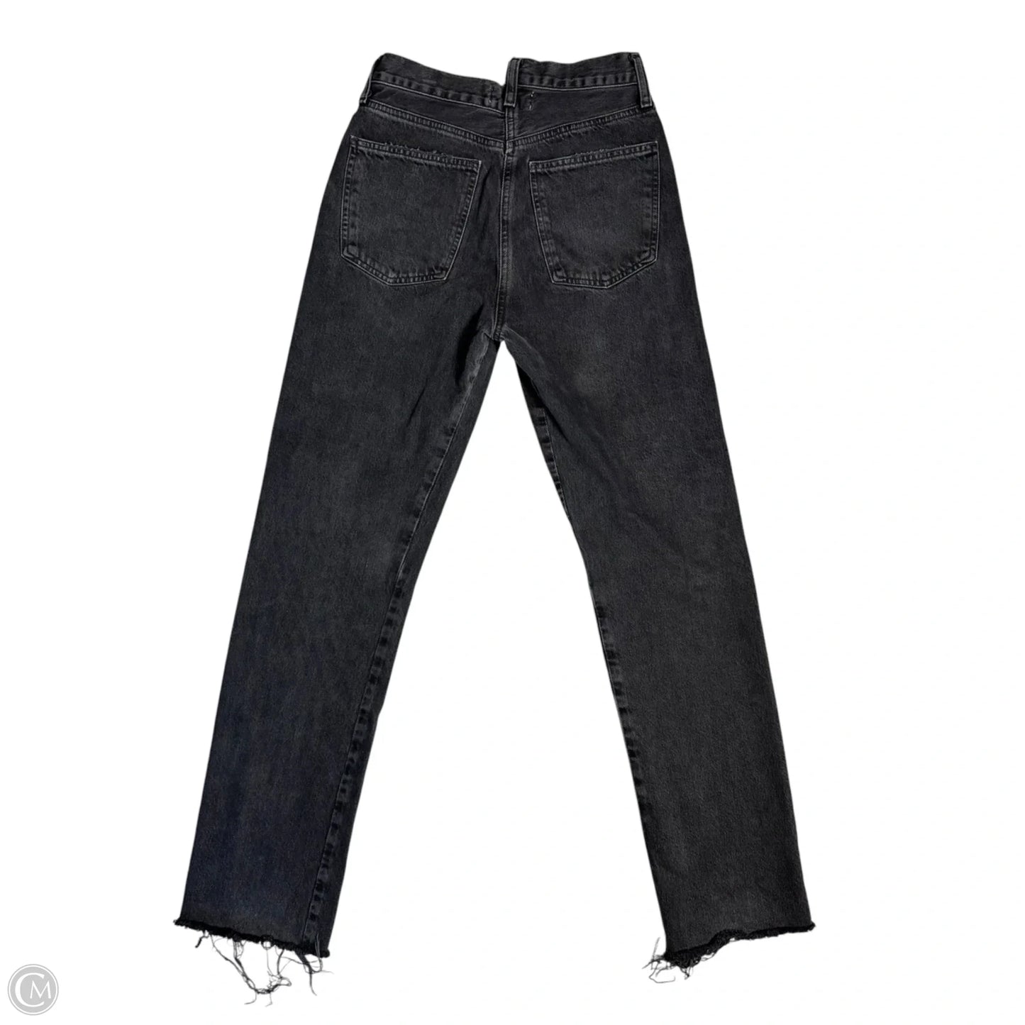 Jeans Straight By Agolde In Black Denim, Size: 2