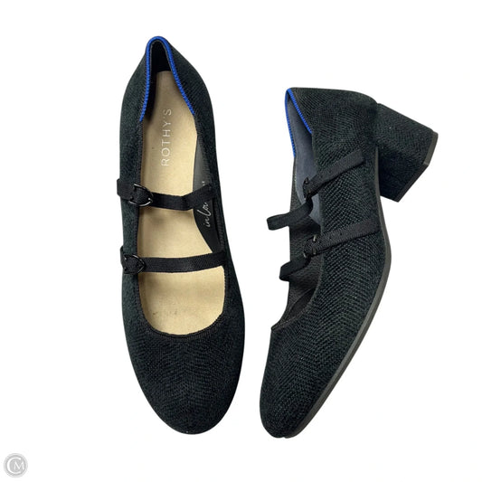 Shoes Heels Block By Rothys In Black, Size: 10.5