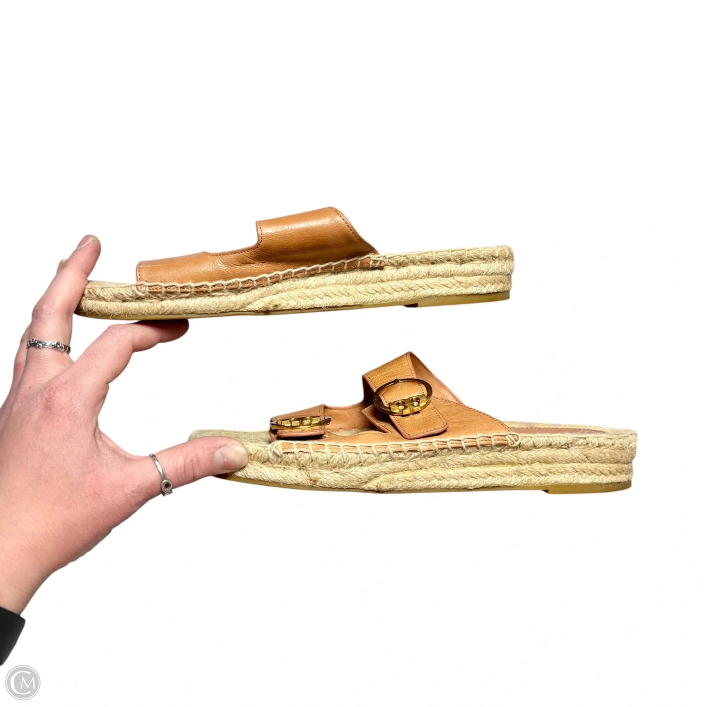 Sandals Designer By Tory Burch In Brown, Size: 8
