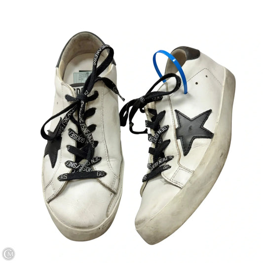 Shoes Luxury Designer By Golden Goose In Black & White, Size: 7.5