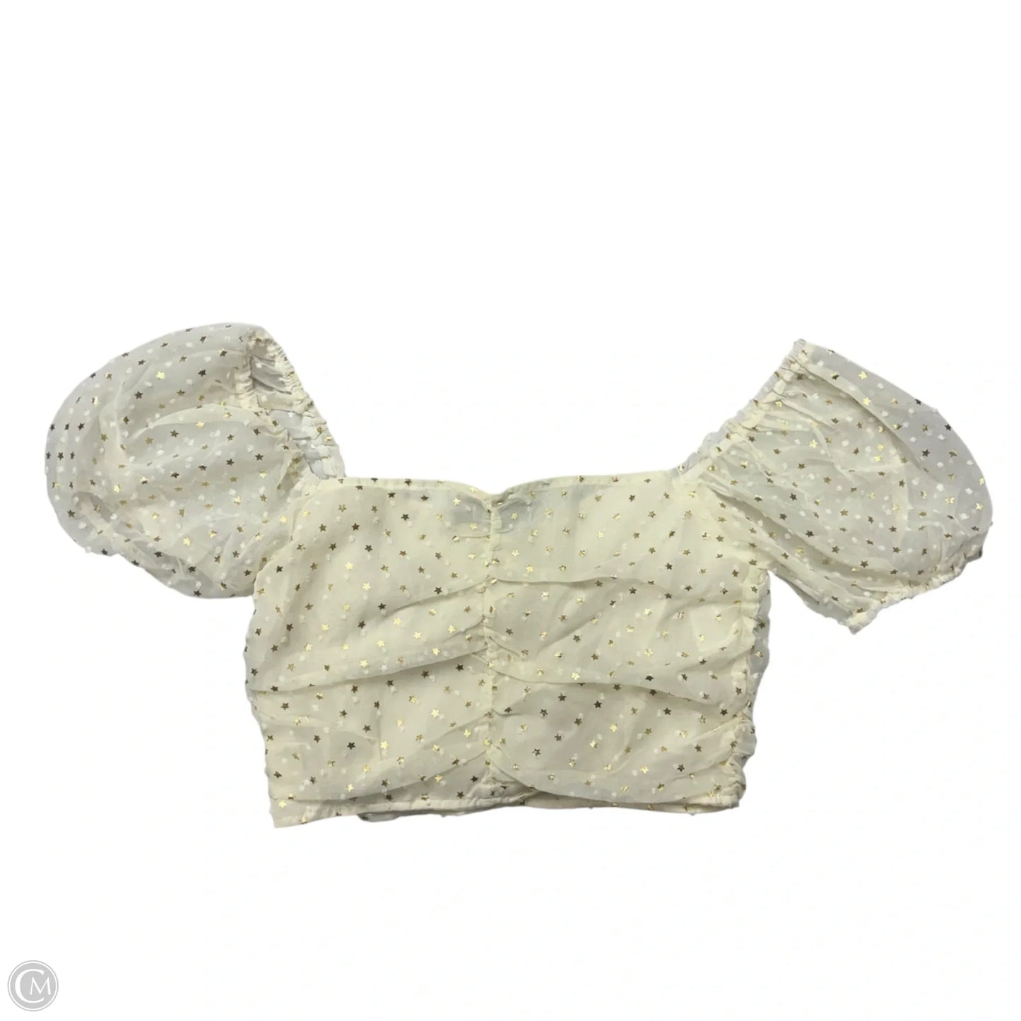 Top Short Sleeve By Nasty Gal In White, Size: S