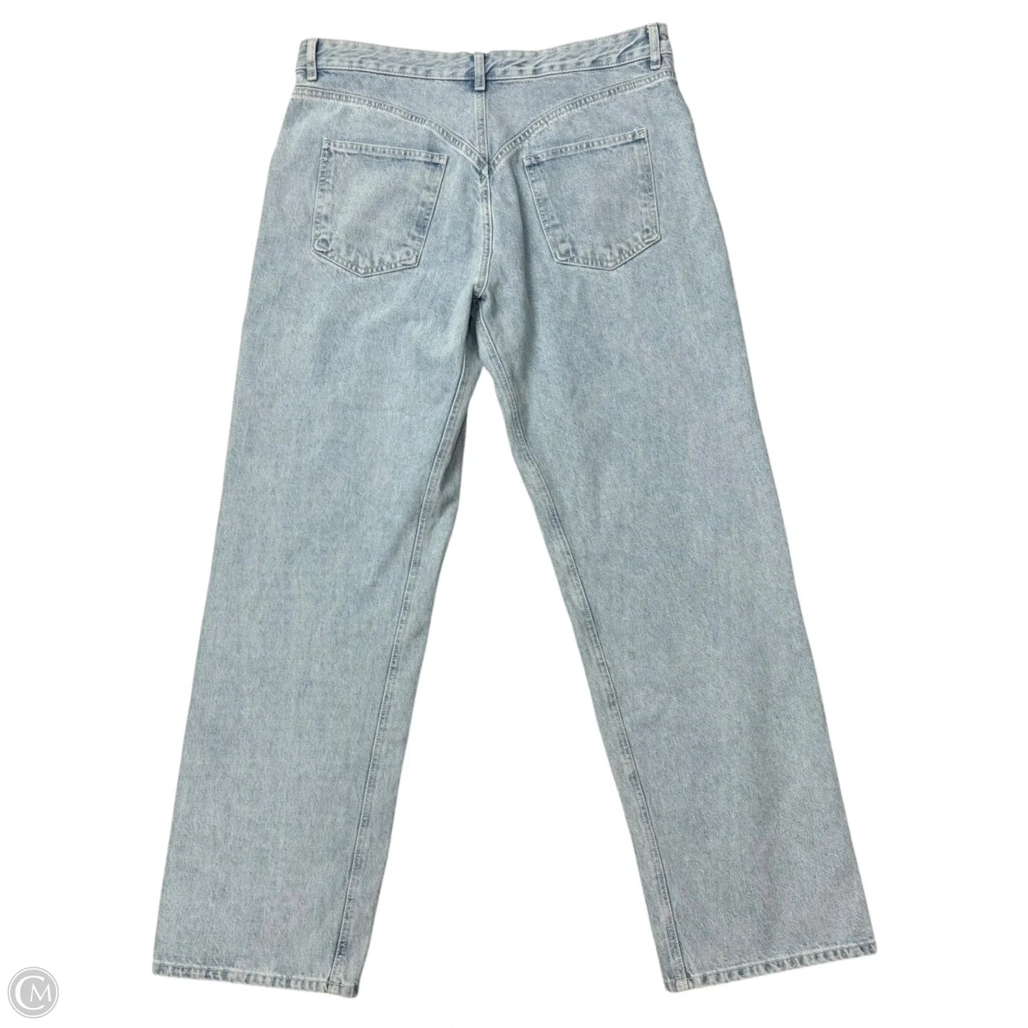 Jeans Wide Leg By Zara In Blue Denim, Size: 14