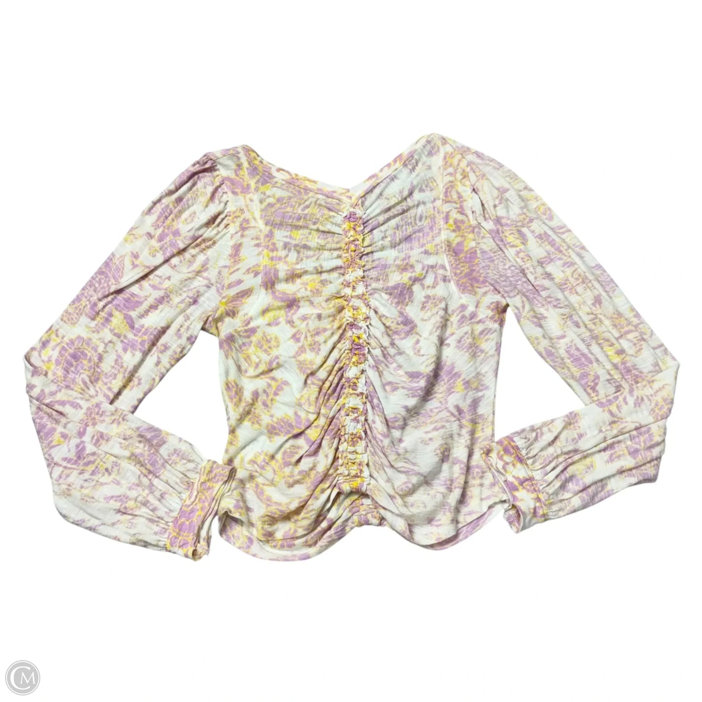 Top Long Sleeve By Free People In Paisley Print, Size: S