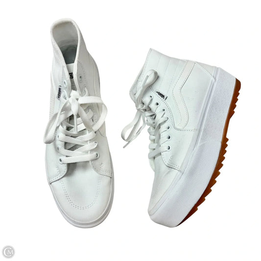 Shoes Sneakers By Vans In White, Size: 7.5