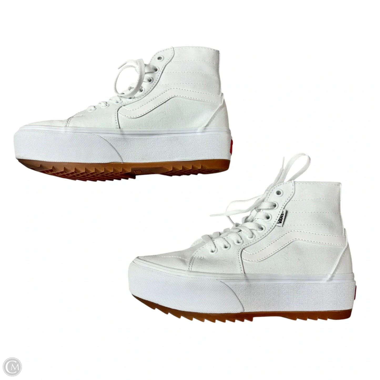 Shoes Sneakers By Vans In White, Size: 7.5