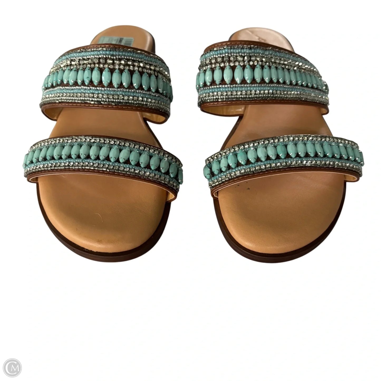 Sandals Flats By Andrea E Michele In Tan, Size: 7.5