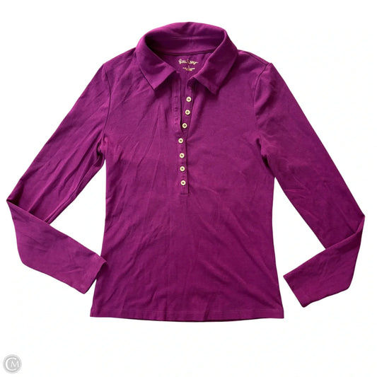 Top Long Sleeve Designer By Lilly Pulitzer In Purple, Size: S