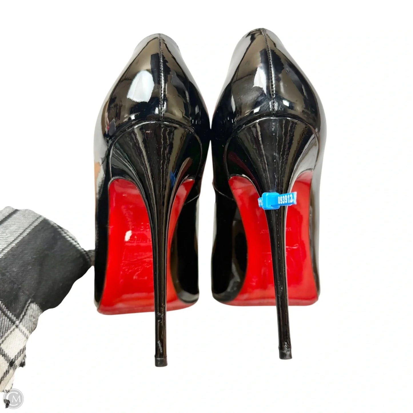 Shoes Luxury Designer By Christian Louboutin In Black, Size: 5.5