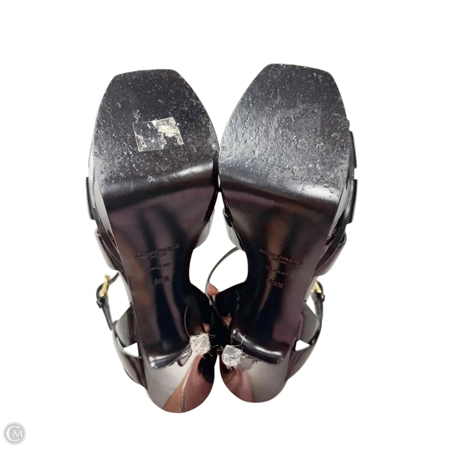 Shoes Luxury Designer By Yves Saint Laurent In Black, Size: 10