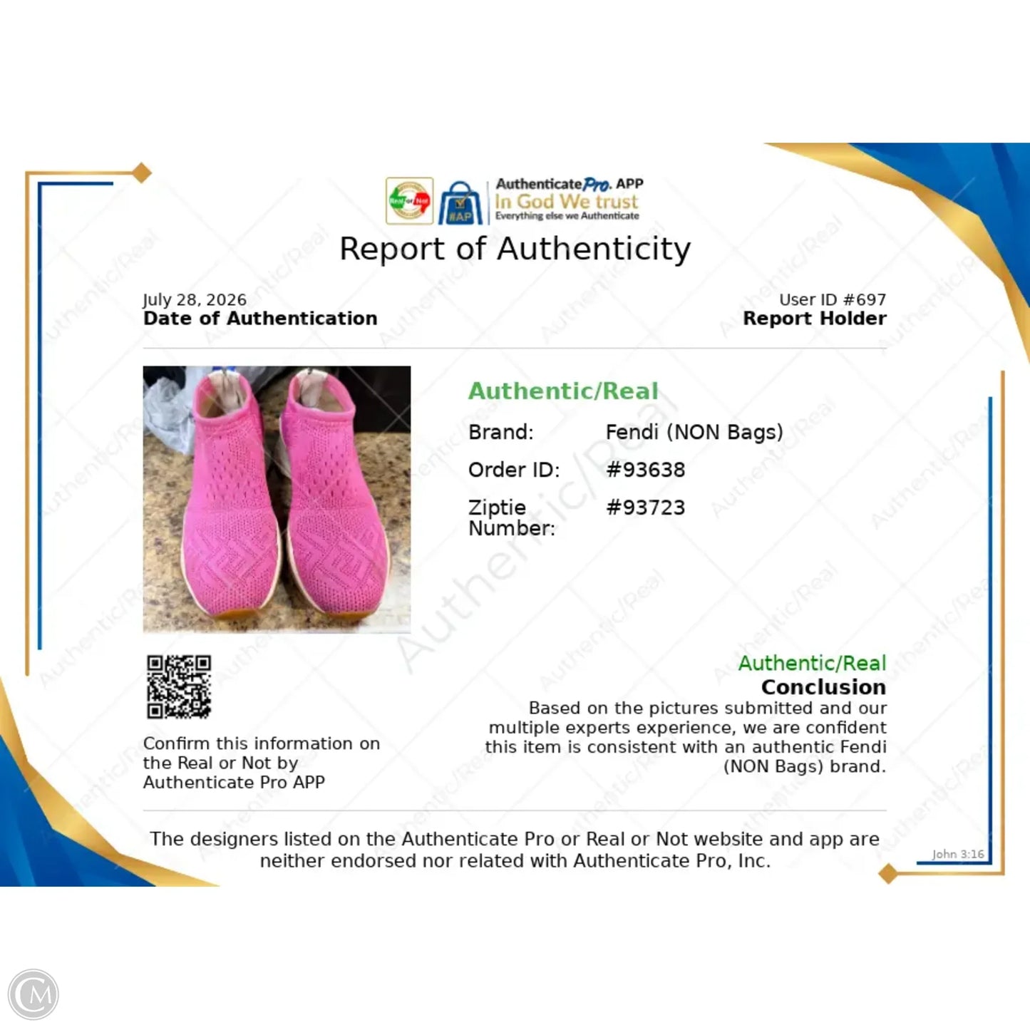 Shoes Luxury Designer By Fendi In Pink, Size: 5.5