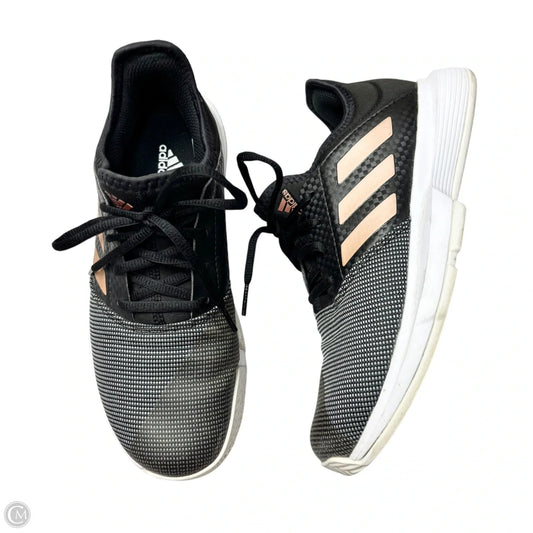 Shoes Athletic By Adidas In Black & Pink, Size: 7