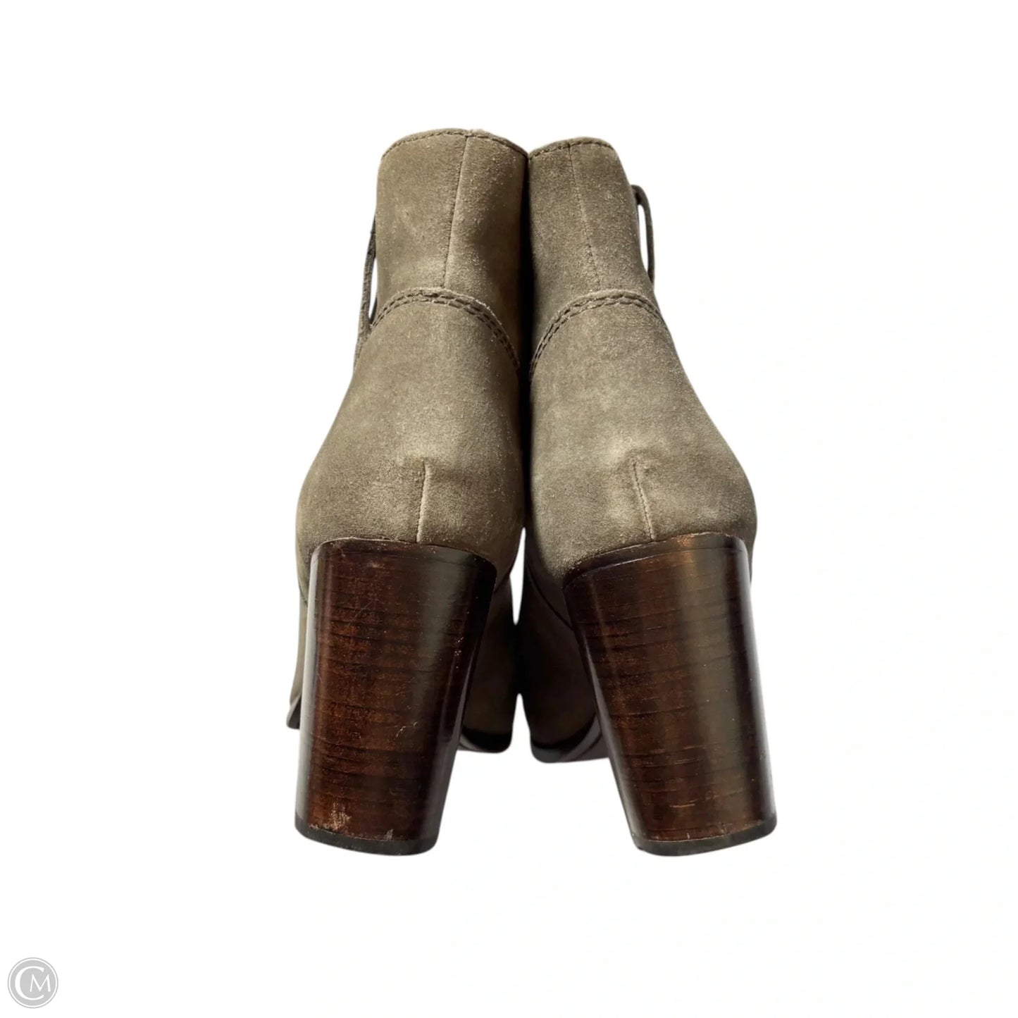 Boots Designer By Frye In Grey, Size: 8.5