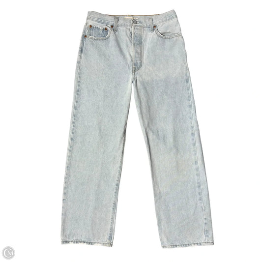 Jeans Straight By Levis In Blue Denim, Size: 8