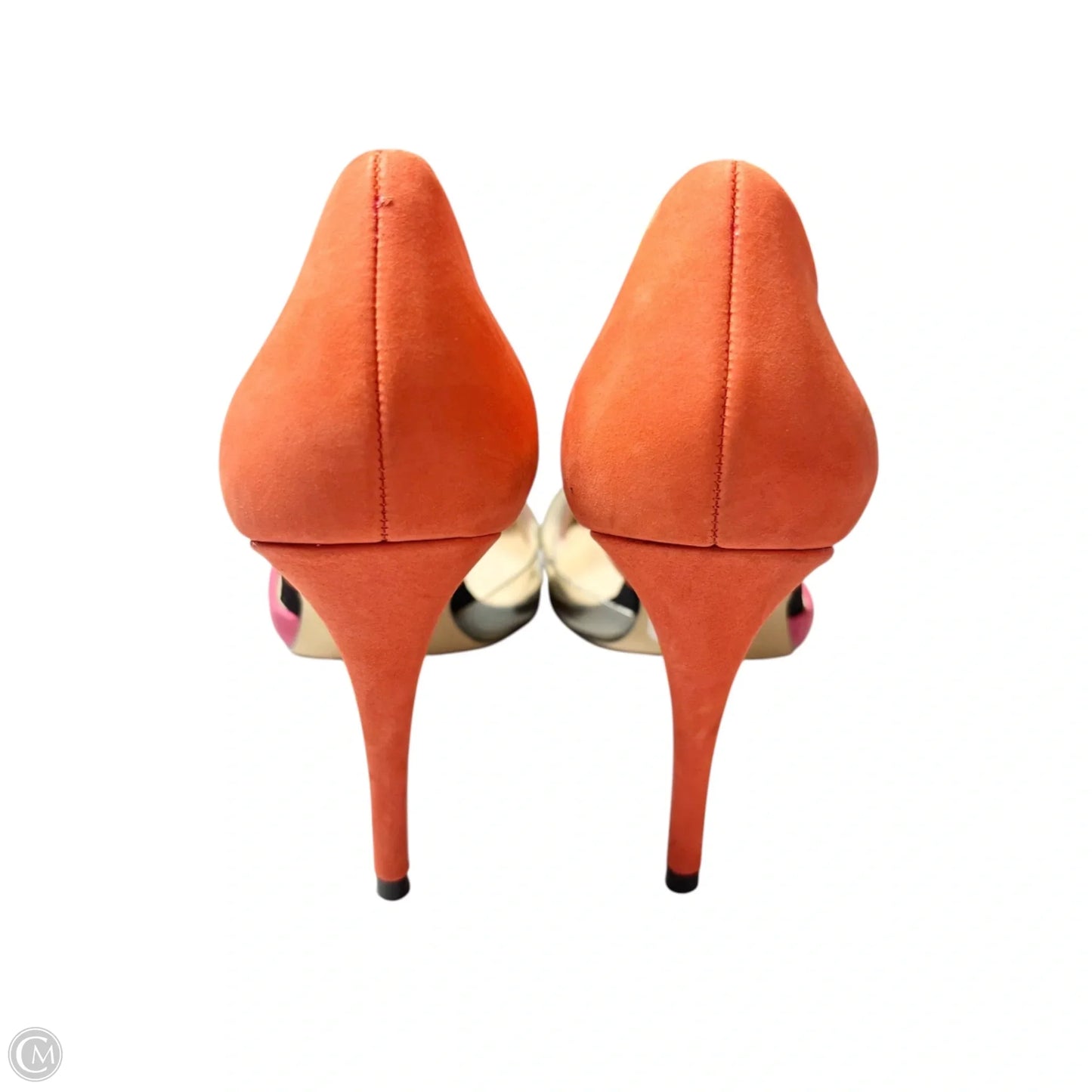 Shoes Heels Kitten By Aldo In Orange & Pink, Size: 6