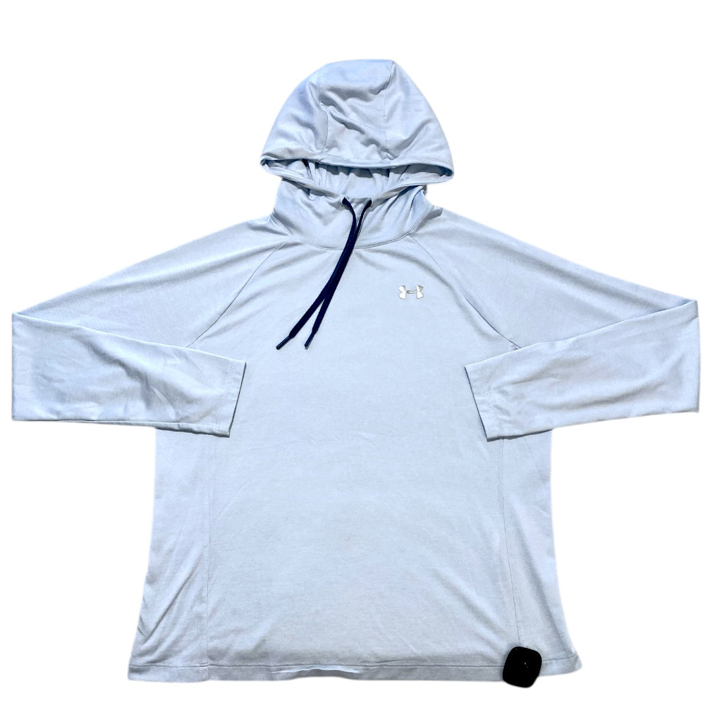 Athletic Top Ls Hoodie By Under Armour In Blue, Size:L