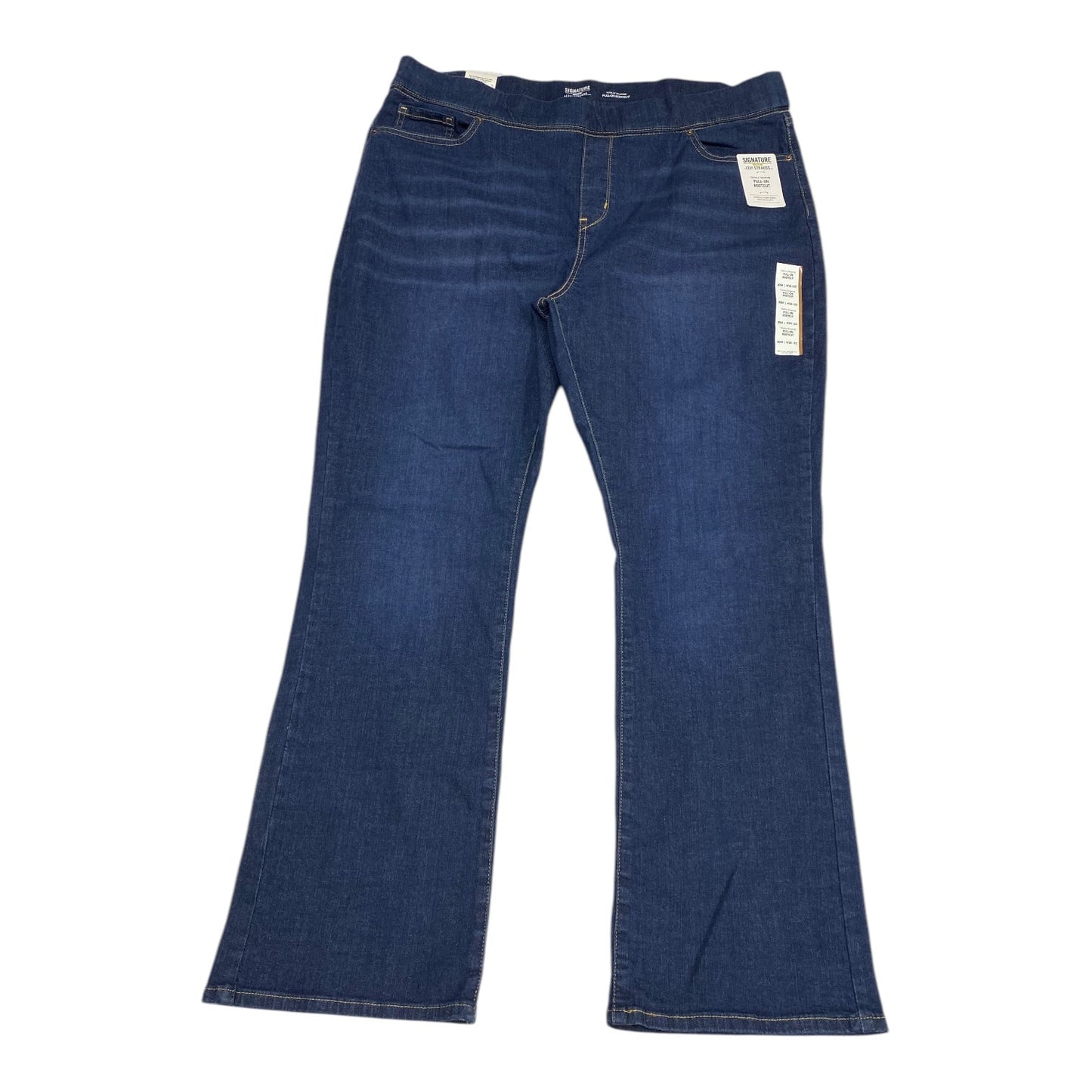 Jeans Boot Cut By Levis In Blue Denim, Size:20