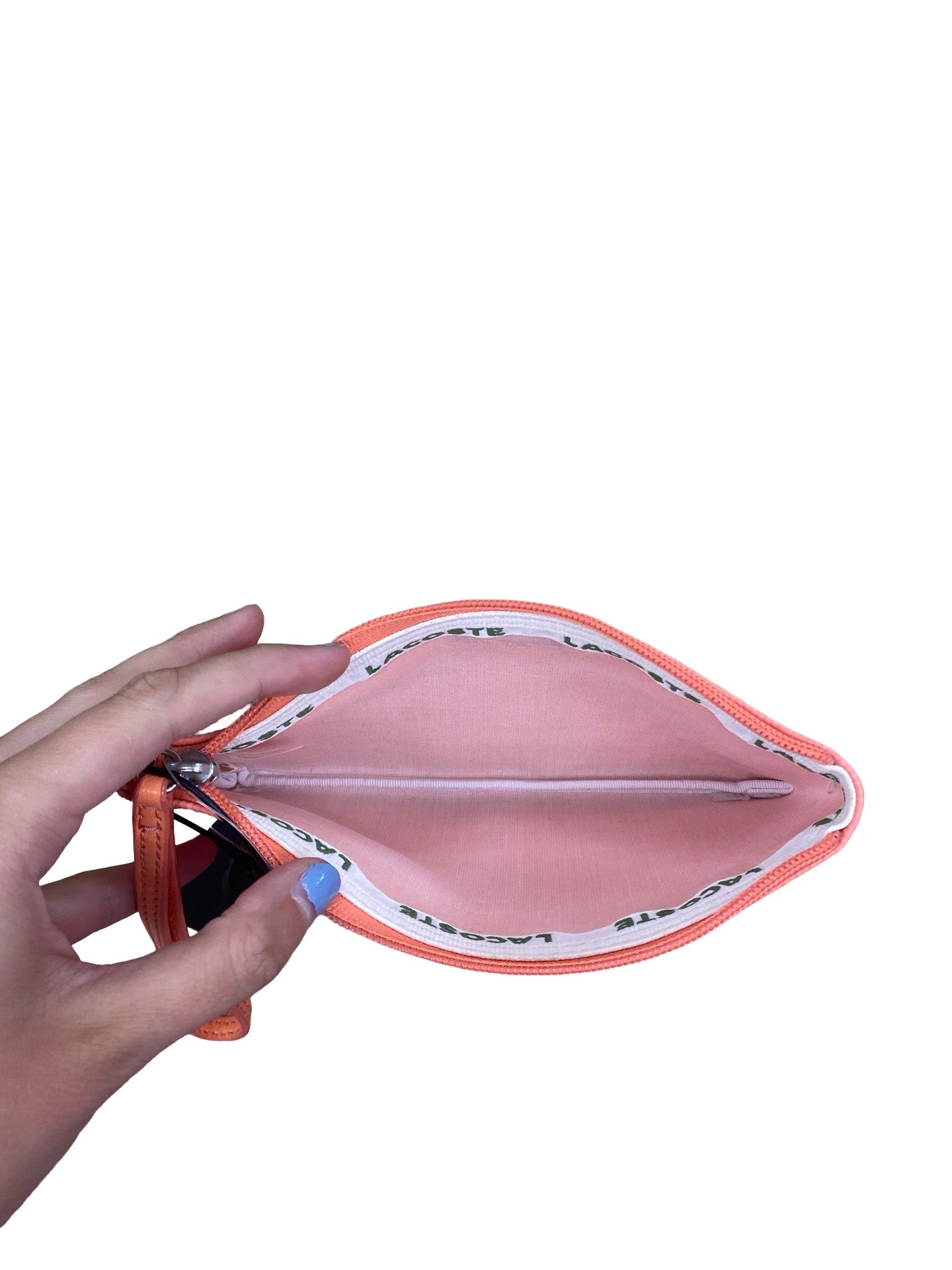 Wristlet By Lacoste In Coral, Size:Small