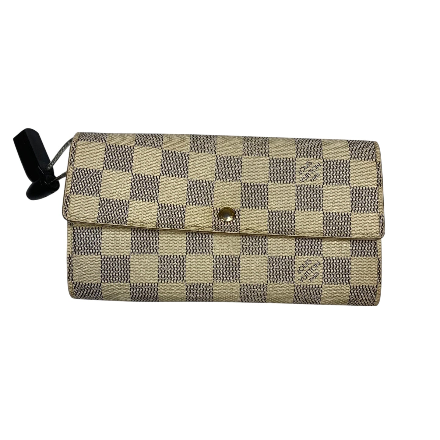 Wallet Luxury Designer By Louis Vuitton In Cream, Size:Large
