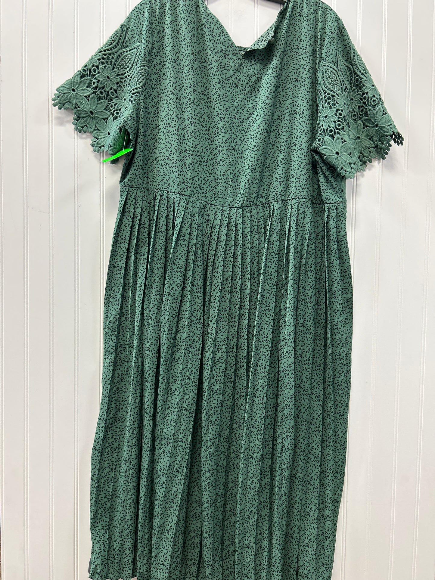 Dress Casual Midi By Orange Creek In Green, Size:Xl