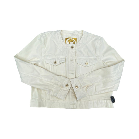 Jacket Denim By Michael By Michael Kors In Cream, Size:Xl