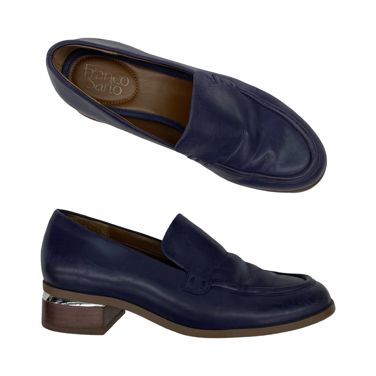 Shoes Heels Block By Franco Sarto In Navy, Size:8