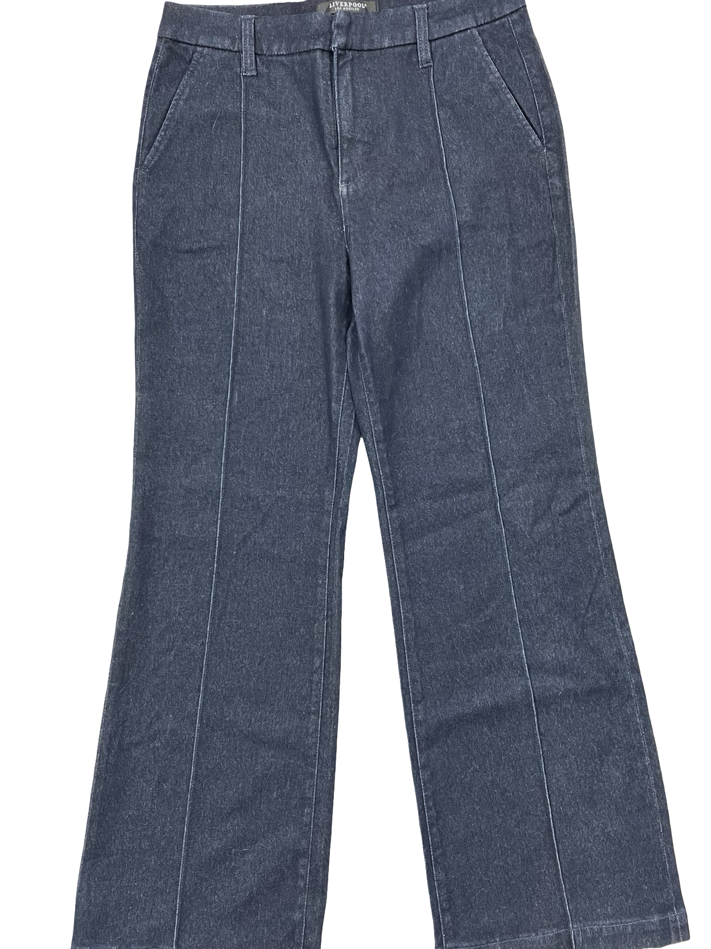 Jeans Boot Cut By Liverpool In Blue Denim, Size:12