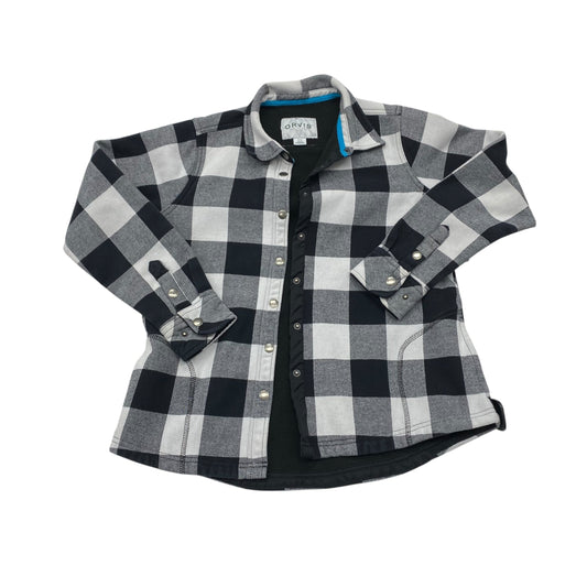Jacket Shirt By Orvis In Plaid Pattern, Size:M