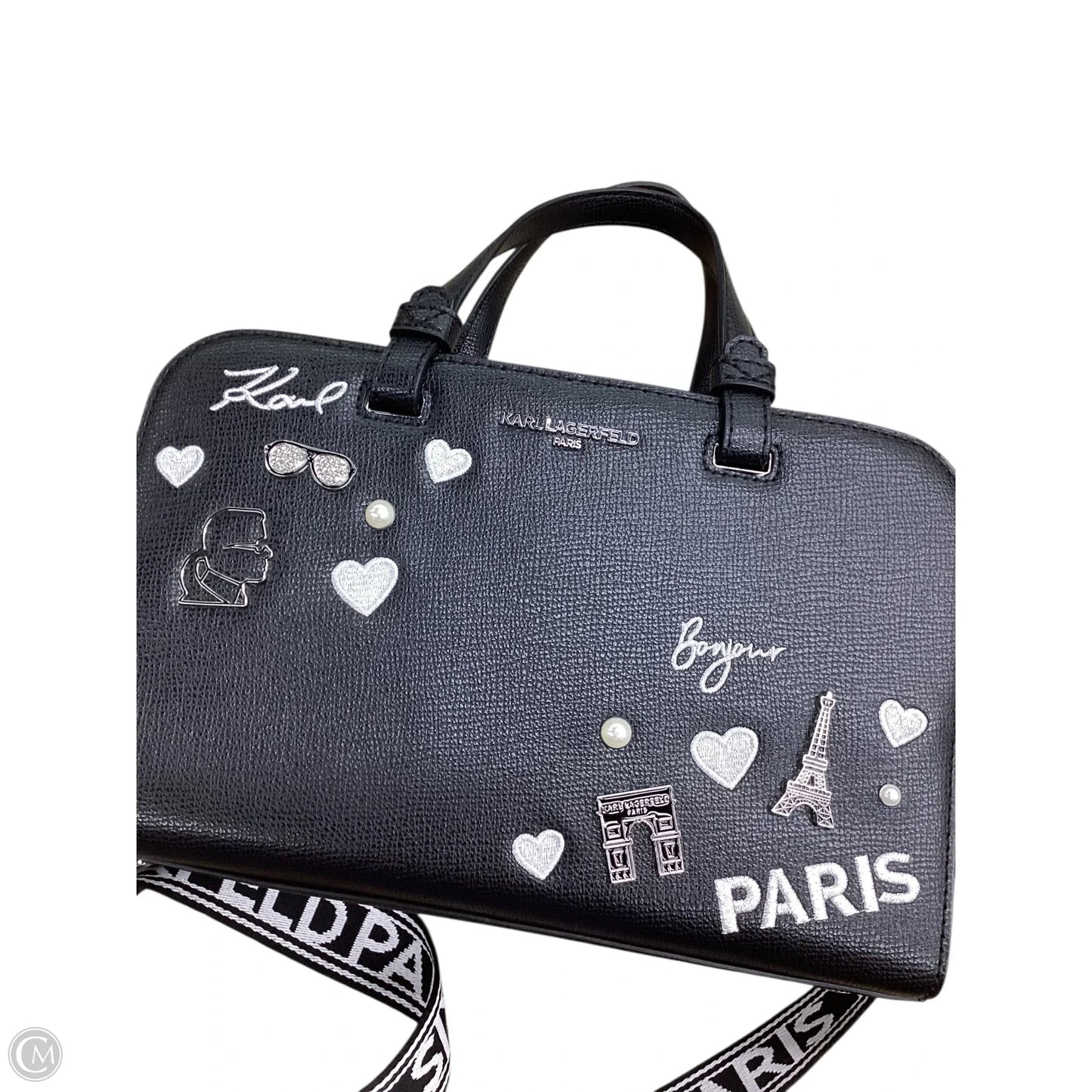 Handbag Designer By Karl Lagerfeld, Size: Medium