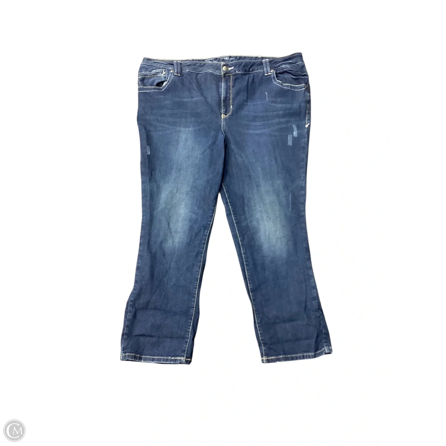 Jeans Cropped By Lane Bryant In Blue, Size: 4x