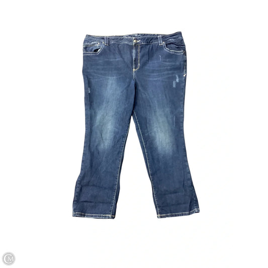 Jeans Cropped By Lane Bryant In Blue, Size: 4x