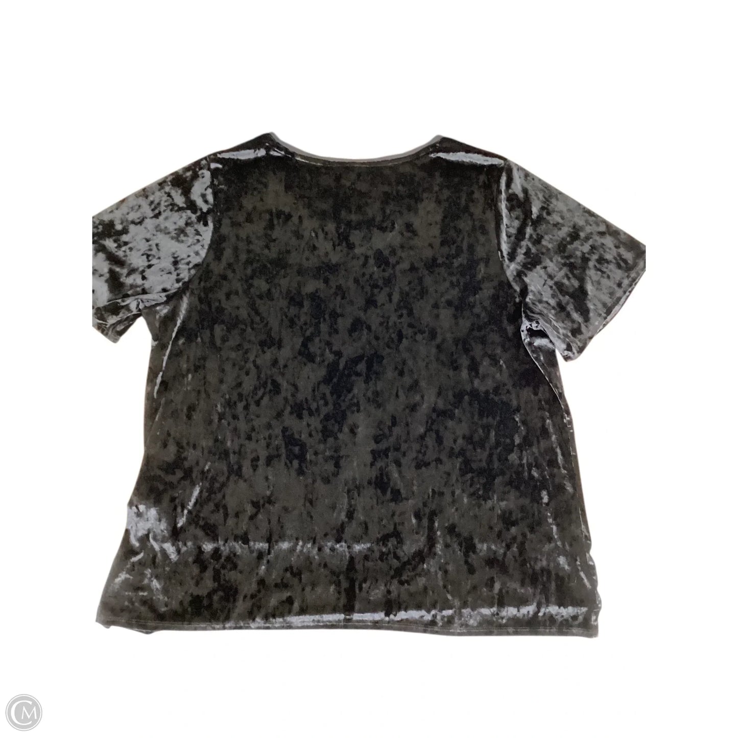 Top Short Sleeve By Evri In Black, Size: 2x