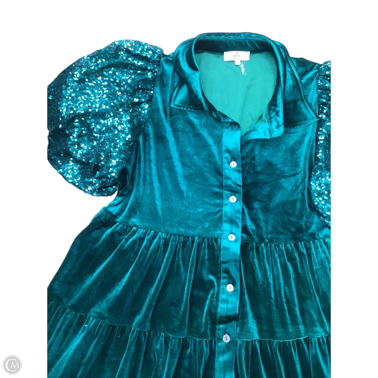 Dress Party Short By Entro In Green, Size: L