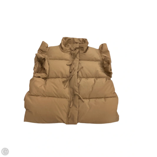 Vest Puffer & Quilted By Jodifl In Tan, Size: M