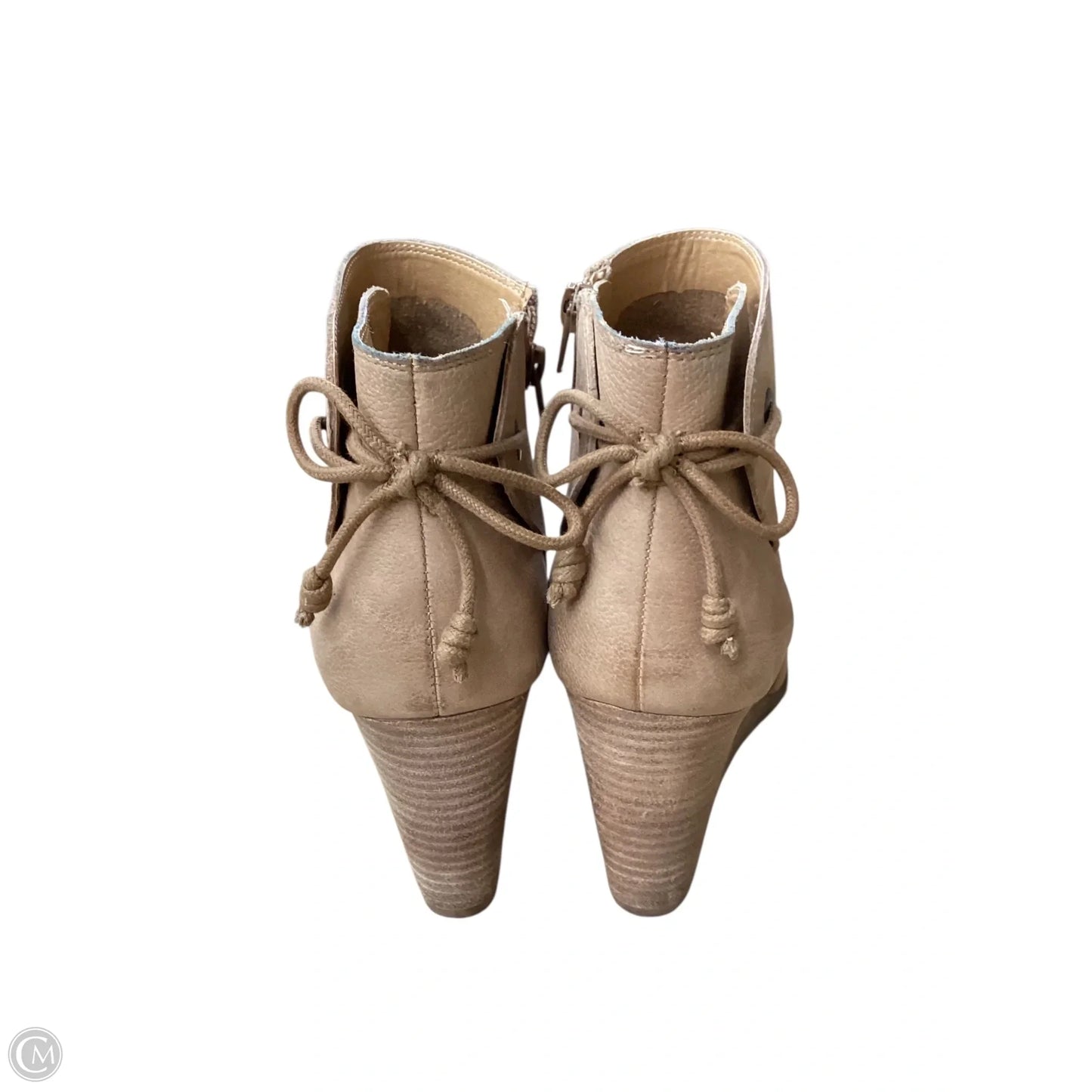 Boots Ankle Heels By Lucky Brand In Tan, Size: 8.5