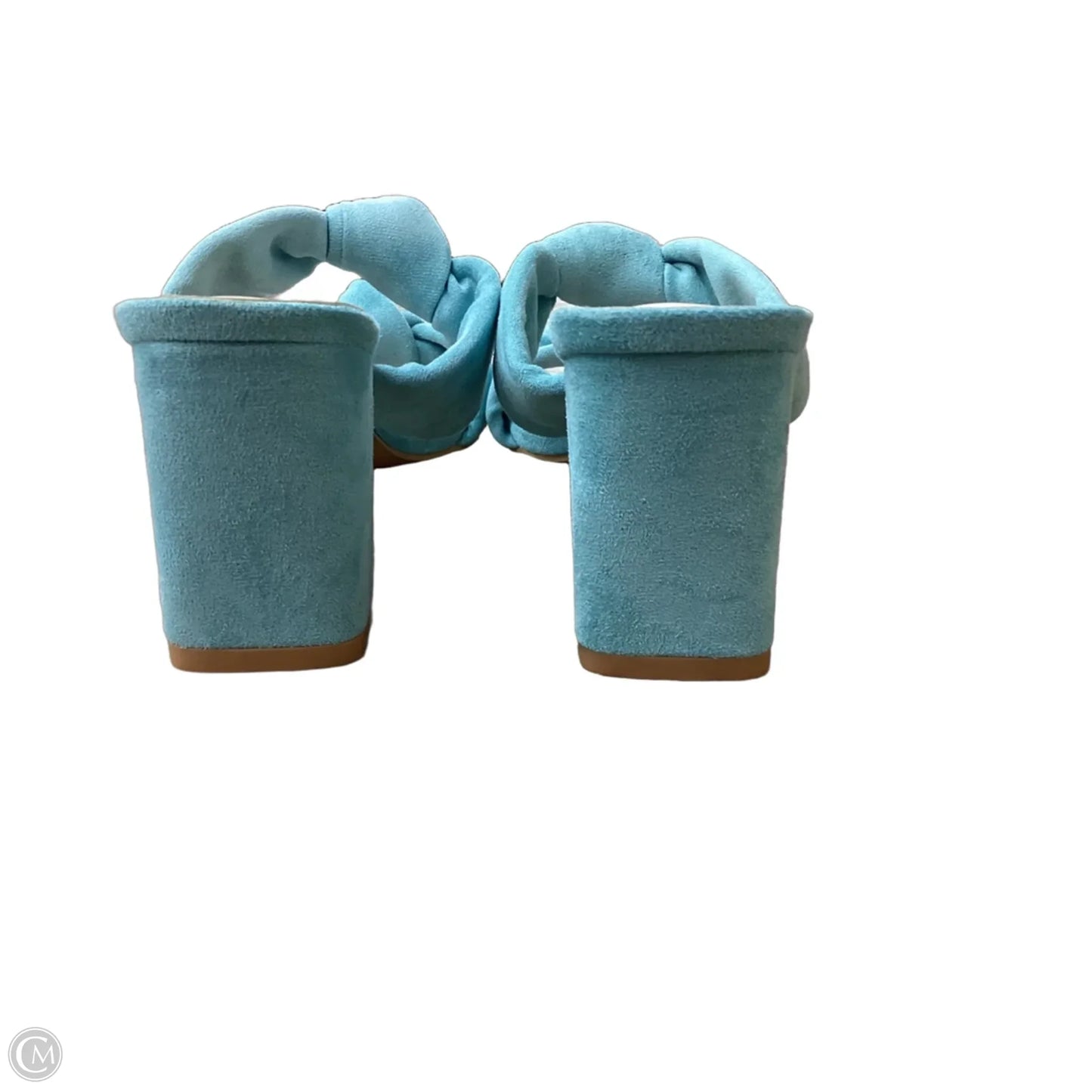 Shoes Heels Block By Clothes Mentor In Aqua, Size: 8.5