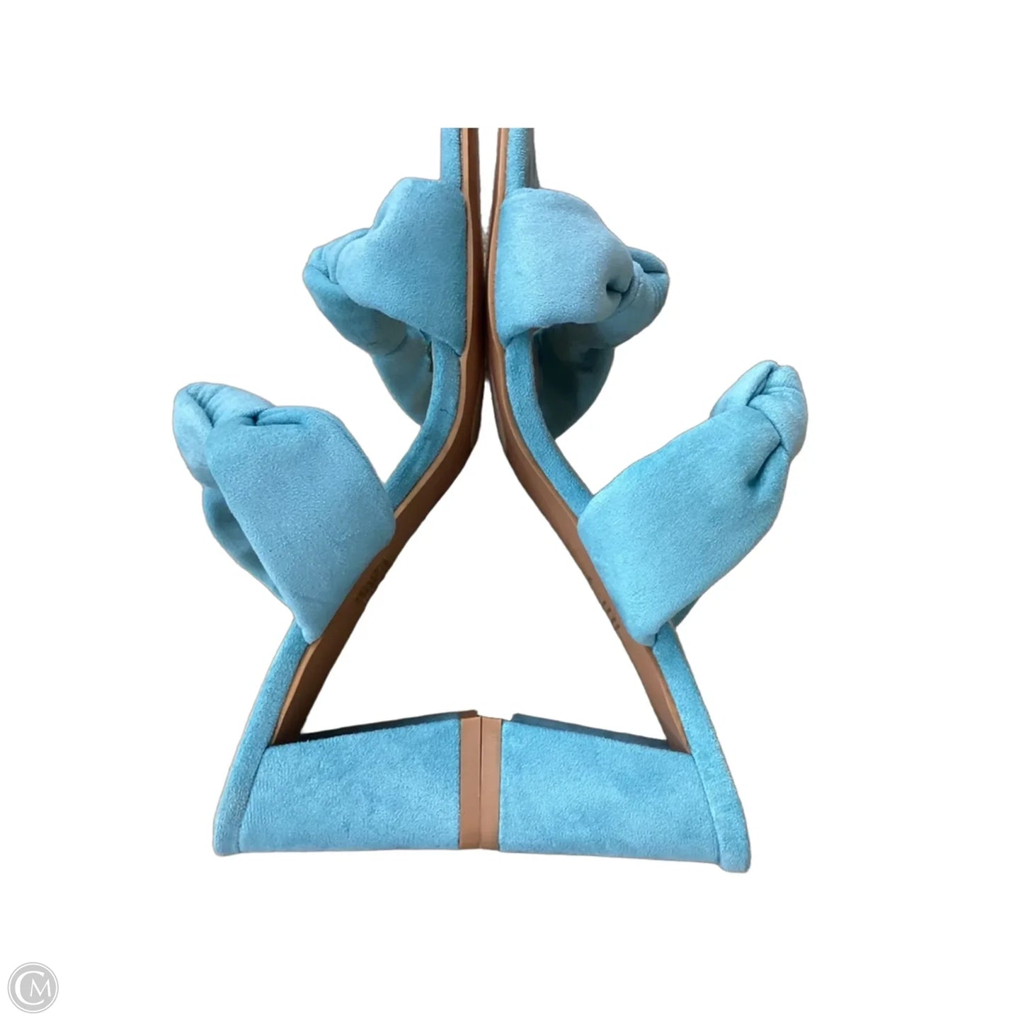 Shoes Heels Block By Clothes Mentor In Aqua, Size: 8.5