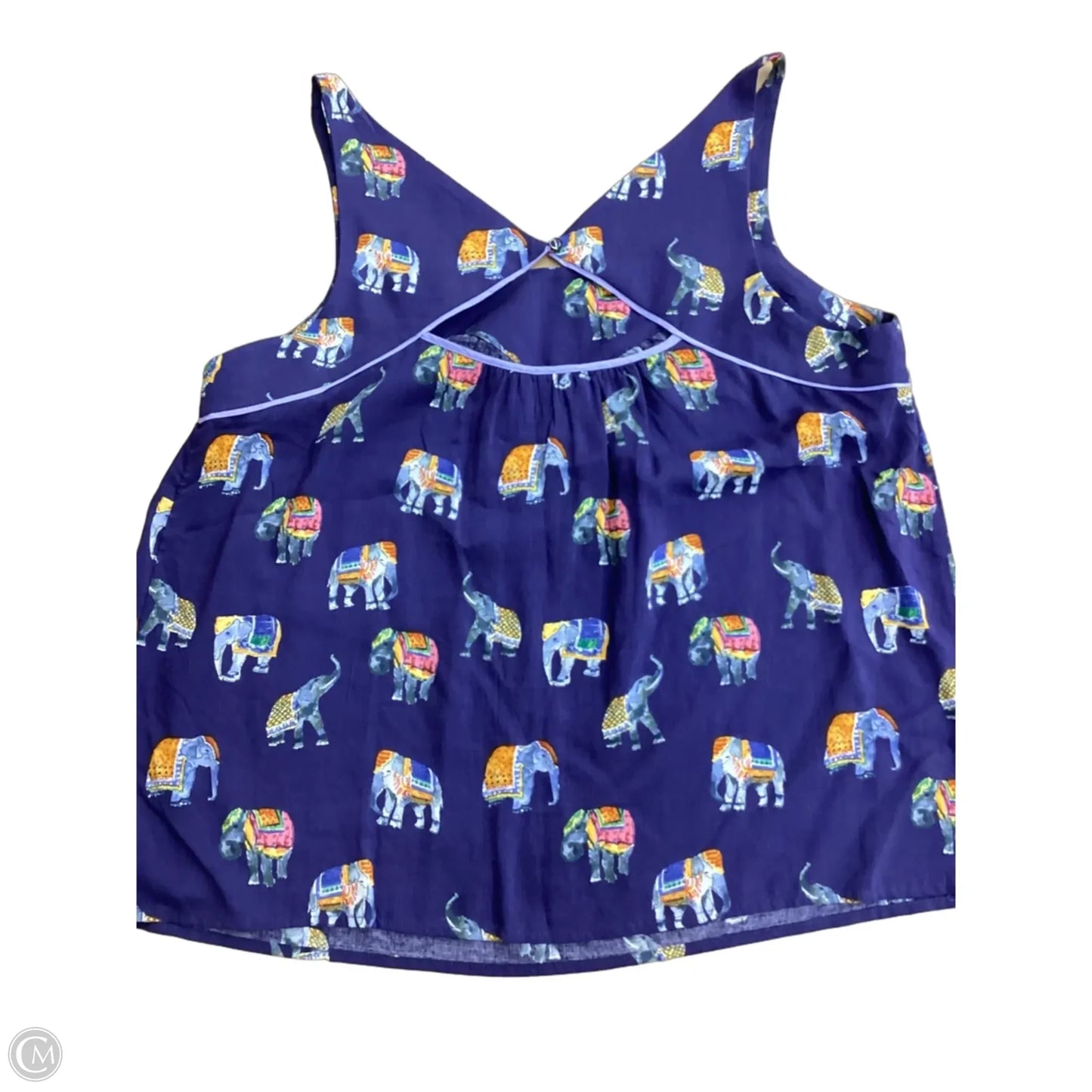 Top Sleeveless By Maeve In Navy, Size: M