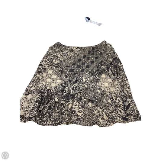 Skirt Midi By Chaps In Brown & Cream, Size: M