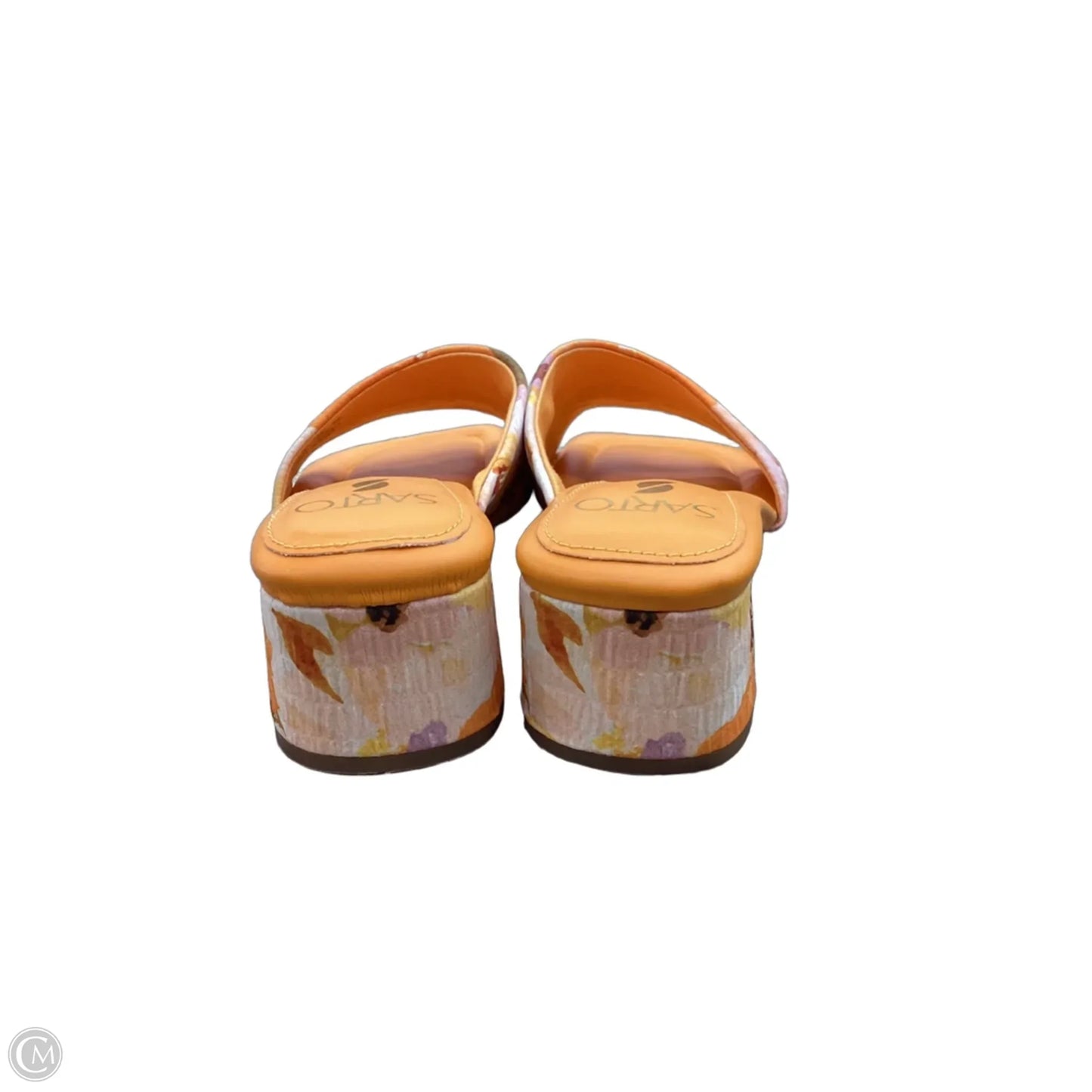 Shoes Heels Block By Clothes Mentor In Orange, Size: 8