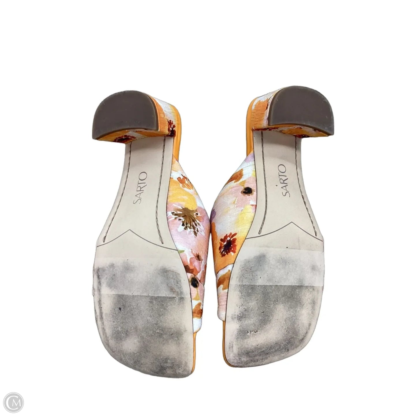 Shoes Heels Block By Clothes Mentor In Orange, Size: 8