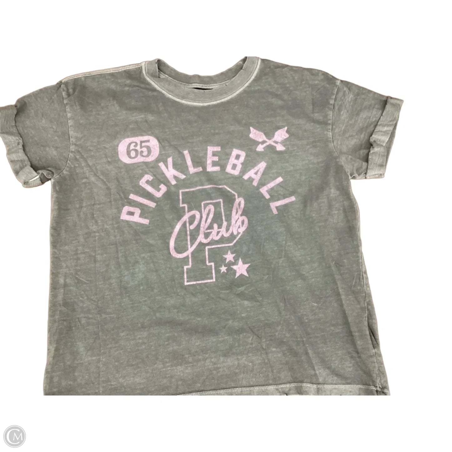 Top Short Sleeve By Girl Dangerous In Green, Size: Xs
