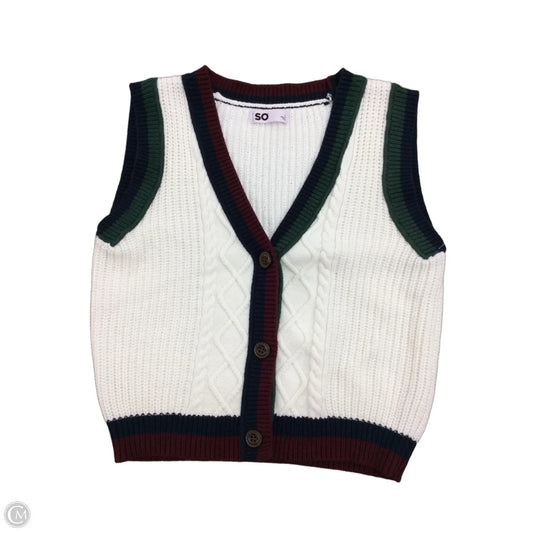 Vest Sweater By So In Multi-colored, Size: L