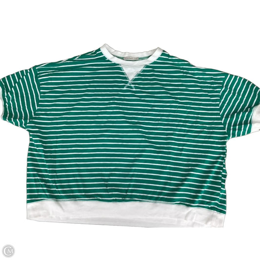 Top Short Sleeve By Zenana In Green, Size: 3x
