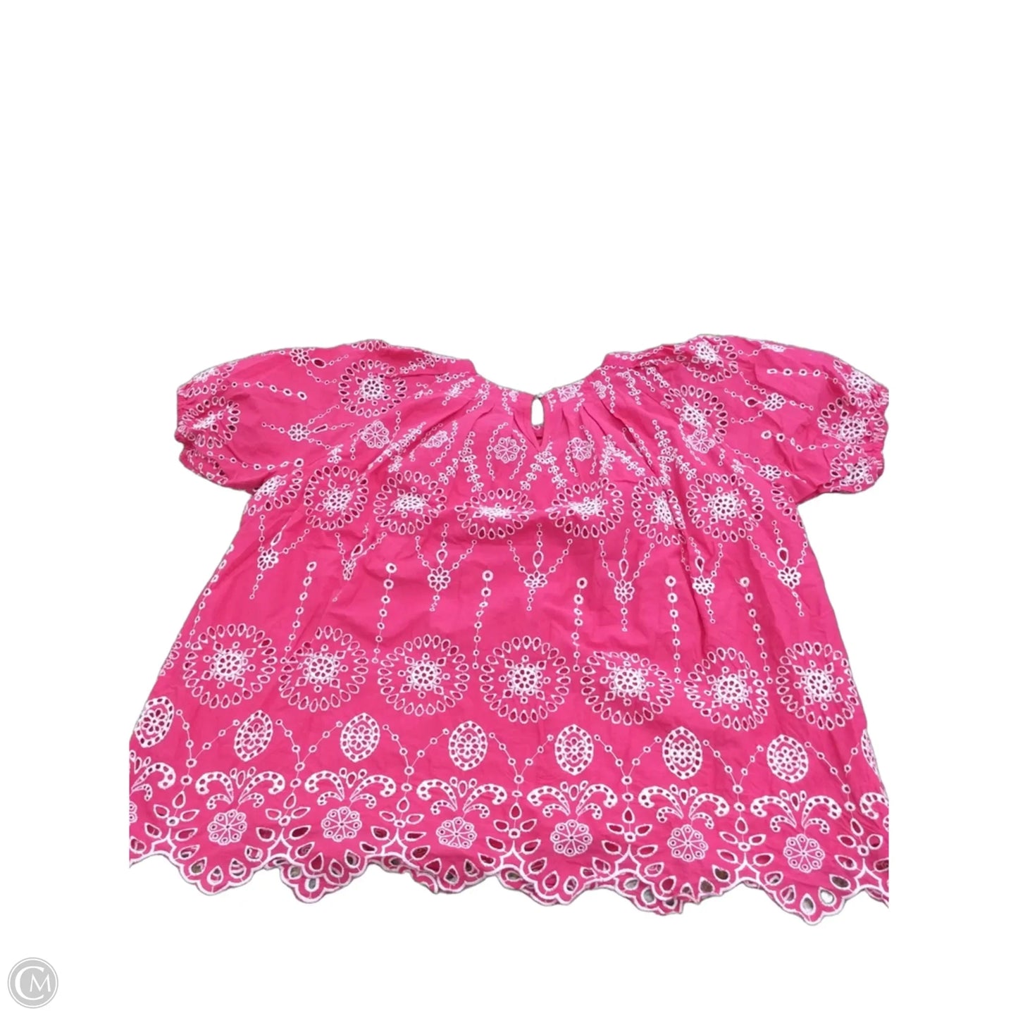 Top Short Sleeve By Chicsoul In Pink, Size: 2x