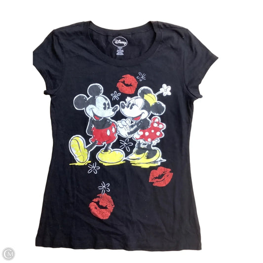 Top Short Sleeve By Disney In Black, Size: M
